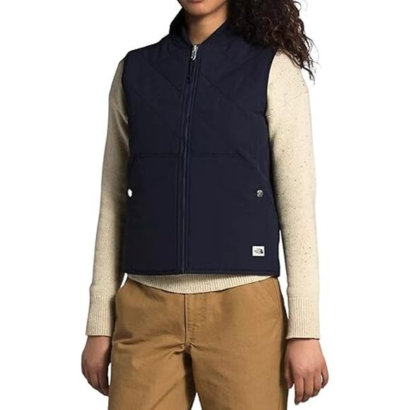 The North Face Jackets & Blazers - The North Face Womens Reversible Sherpa fleece Cuchillo Vest-Navy-XL-NWT-C201